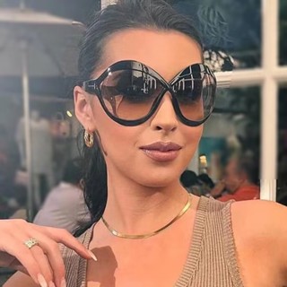 Óculos De Sol Femininos Redondos De Armação Grande Para Mulheres 2023 Novos Foto Côncavo Moda Com Ar Livre Dirigindo De Lazer