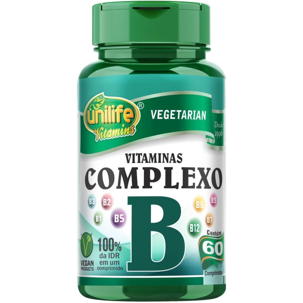 Vitaminas Complexo B 60 Comprimidos 500mg - Unilife | Shopee Brasil