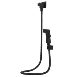 Kit Desviador Quadrado Preto c/Flexivel 1,80+Gatilho+Suporte