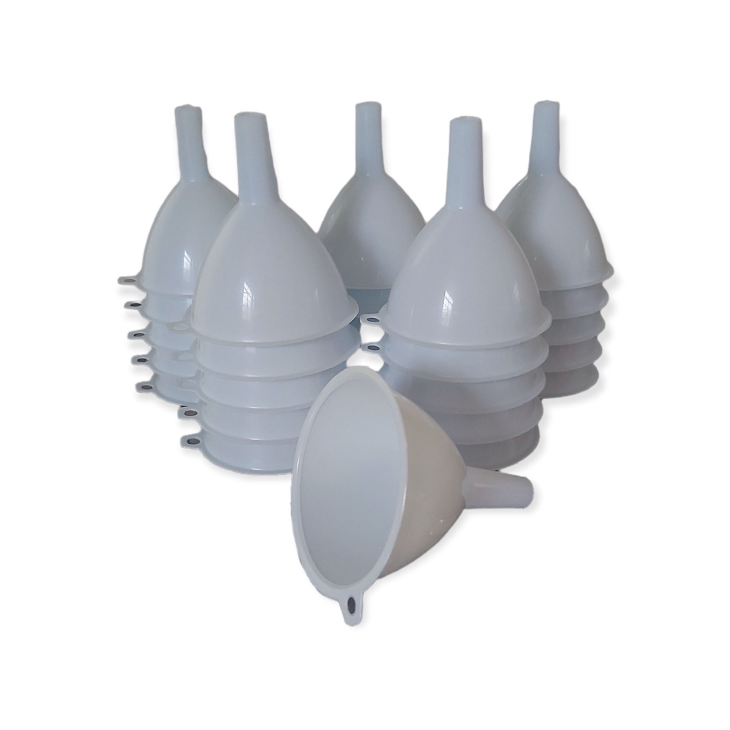 Funil De Plástico Branco Ercaplast 7,5 Cm - 25 Unidades em Oferta na Shopee