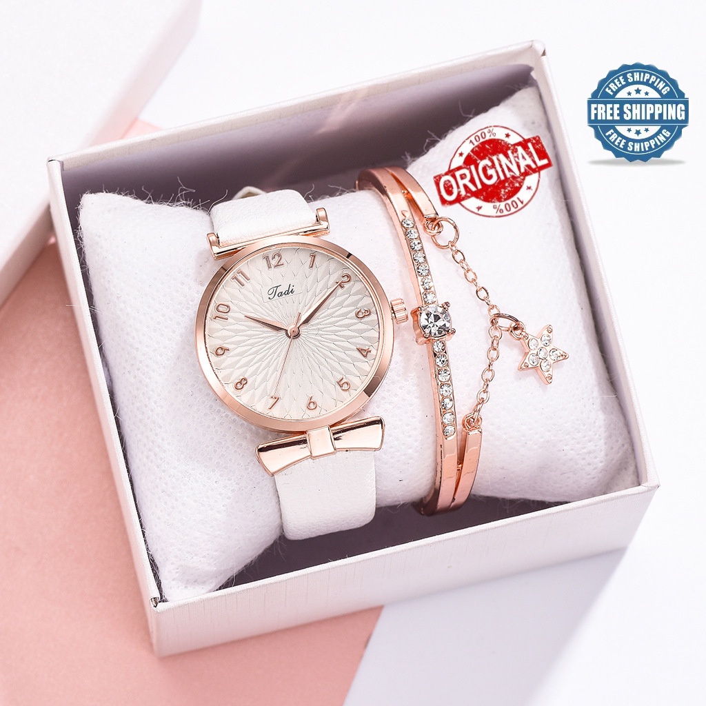 [Relógio + Pulseira]  Relógio Feminino Nova Moda Tendência Minimalista Kit De Relógios Presente Para Senhoras em Oferta na Shopee