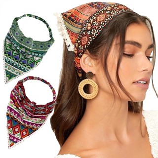 Mulher Impressão Floral Faixa De Cabelo Bandana Hair Scarf Headwrap Elástico Hairbands Turban Headband
