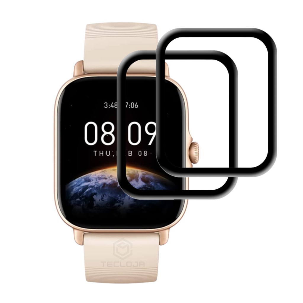 Película 3d Protetora Para Amazfit GTS 3 A2035 Kit Com 2 Un