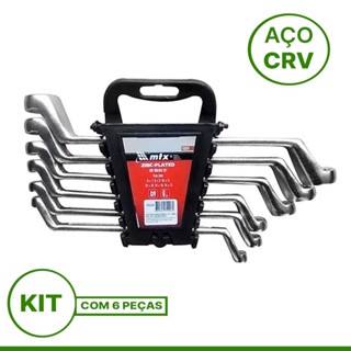 Jogo Chave Estrela Kit 6 X 17 Mm C/6 Peças Cromada Mtx