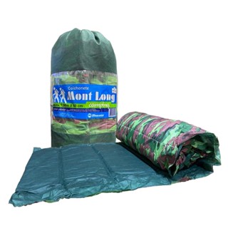 Colchonete Solteiro Camuflado Verde 190x60 - Mont Long