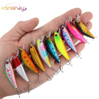 5,5cm 6,7g Afundando Isca De Dura Artificial De Robalo