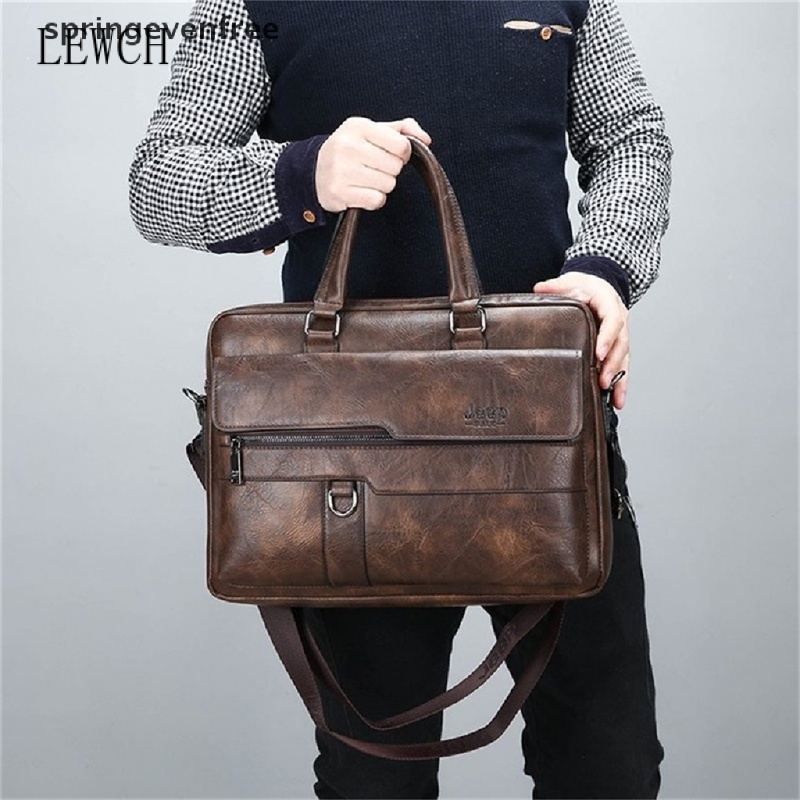 (Spre) Pasta De Couro Para Homens/Bolsa De Ombro Laptop PD2328 em Oferta na Shopee
