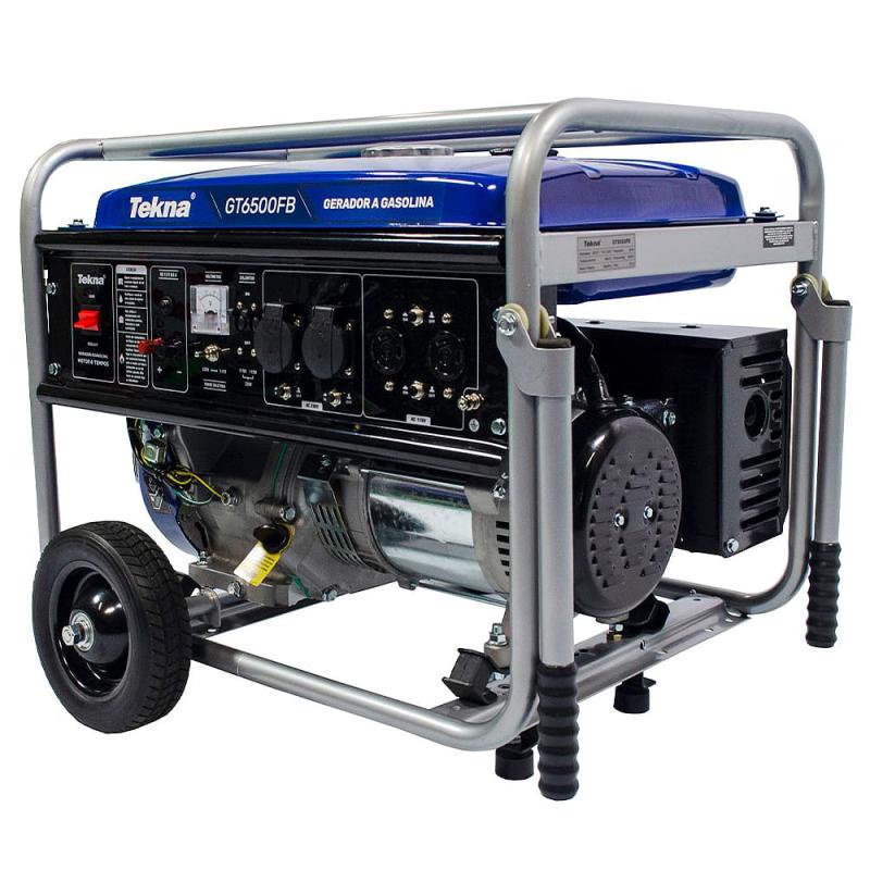 Gerador à Gasolina 6,0 KVA 4 Tempos Bivolt GT6500FB TEKNA - Home & Living