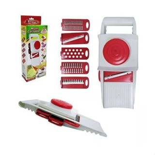 Multi Cortador 5 Em 1 Saladas Batata Ralador Apoiador Trava em Oferta na Shopee