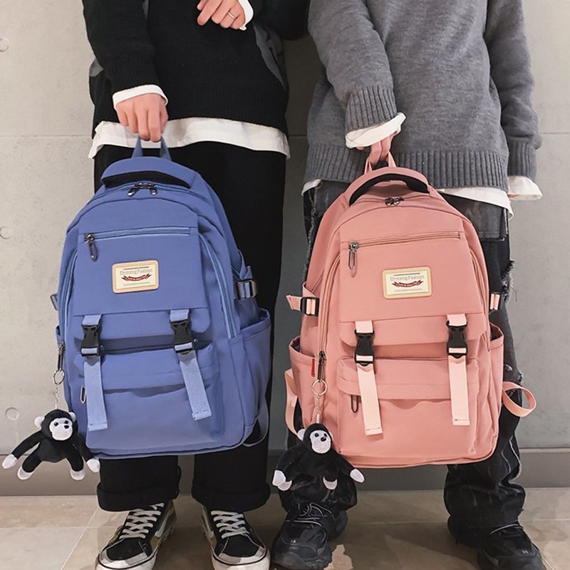 Bolsa Escola Preta Feminina Saco Escolar Azul Para Meninas Adolescentes ...