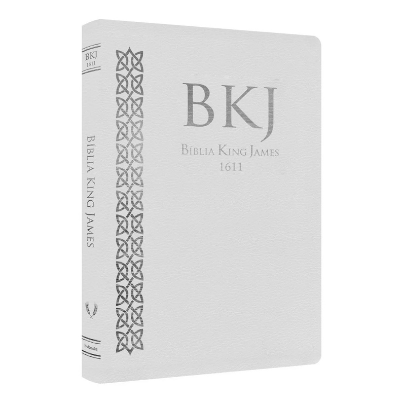 Bíblia Sagrada Evangélica BKJ 1611 Fiel Slim Branco Liso BKJ Feminina Masculino BV