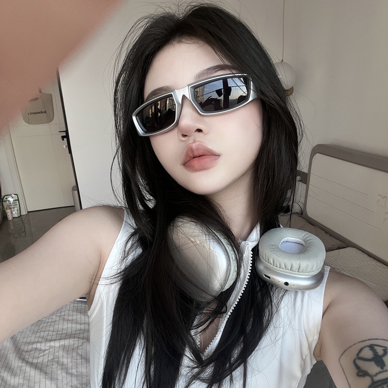 Y2K Óculos De Sol Eyewear Steampunk Esportivos Punk Proteção Estilo Futuro Da Moda — imagem 2 de 2