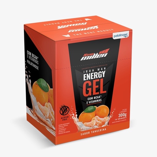 Iron Man Energy Gel c/ 10 saches - New Millen