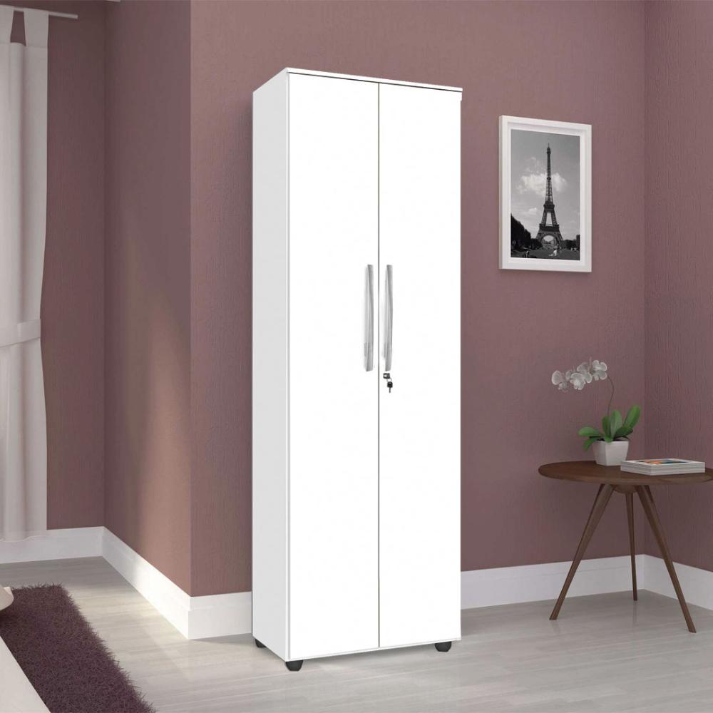 Armario Organizador Multiuso 2 Portas com Chave Branco em Oferta na Shopee