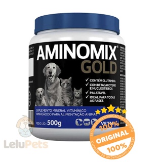 Suplemento Vitamínico Aminomix Gold Vetnil 500GRS em Oferta na Shopee