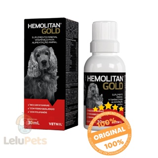 Suplemento Vitaminico Hemolitan Gold Vetnil 30ml. em Oferta na Shopee