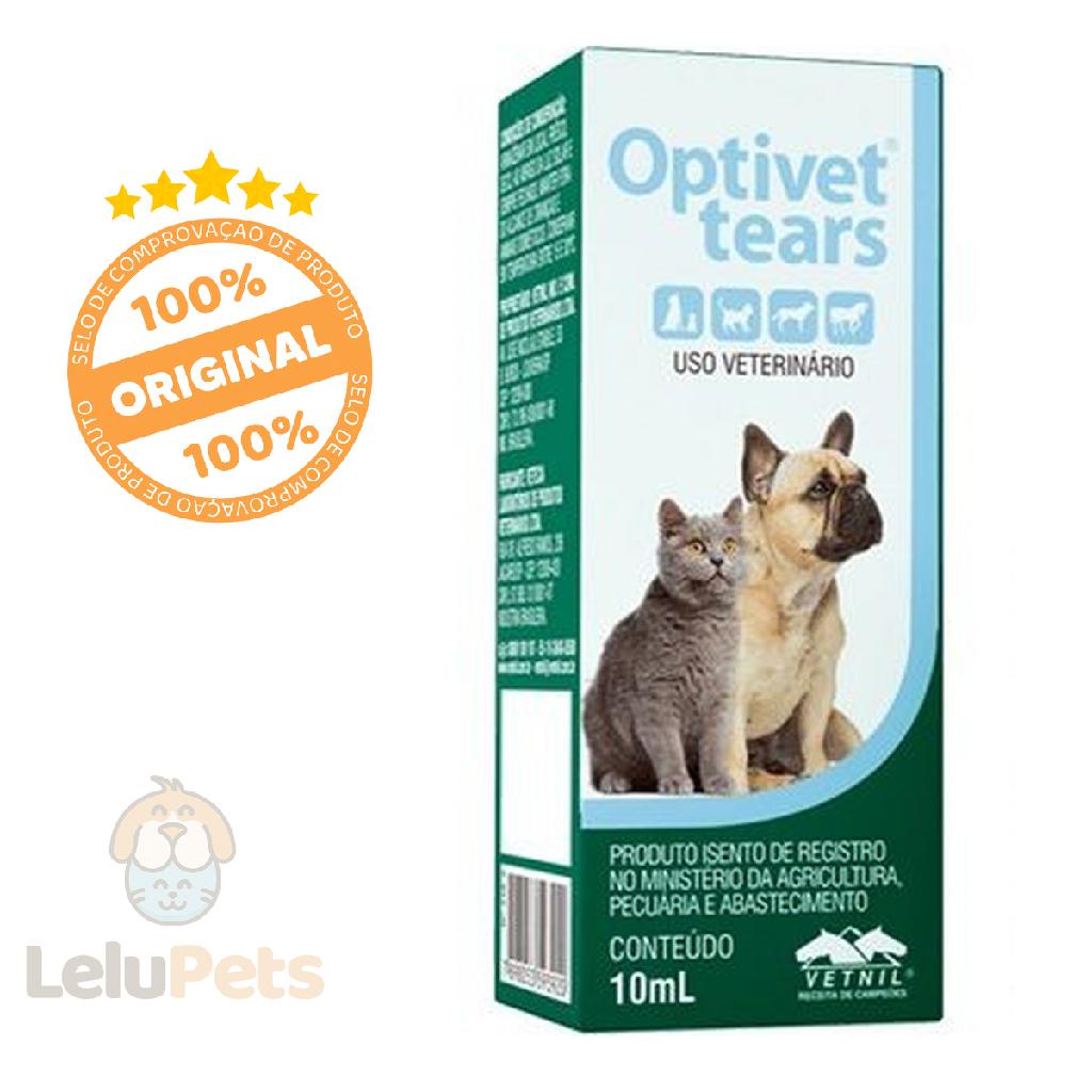 Colírio para Cachorro Gato Cavalo Vetnil Optivet Tears 10ml em Oferta na Shopee
