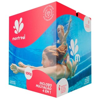 Cloro Granulado Dicloro 4 em 1 Multiação 10 KG MONTREAL em Oferta na Shopee