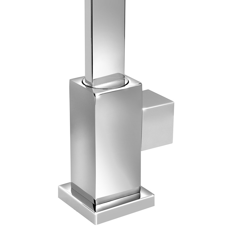 Torneira Lavatório/Banheiro Mesa Quadrada Bica Móvel Metal — imagem 2 de 2