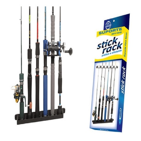 Rack Stick Cardume Porta Varas Suporte De Vara De Parede