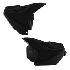 Tampa Lateral Par Moto Fan 150 2011 2012 Modelo Original Preto Cromo Forte