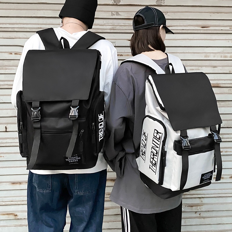 Mochila De Escola De Grande Capacidade Bolsa Masculina Rua Disparo Ensino Médio Faculdade Estudante Versão Coreana Lazer Viagem