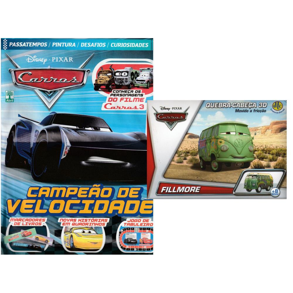 Revista Disney Carros Especial Quebra-Cabeça