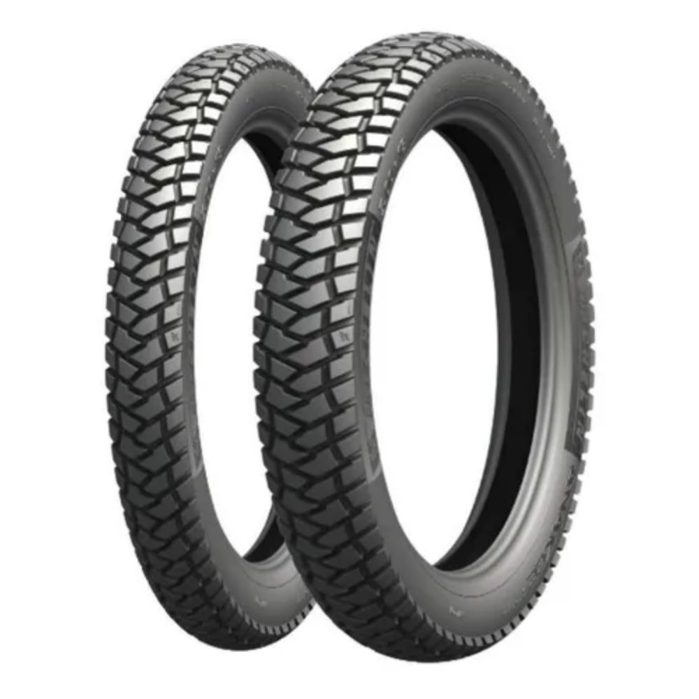 Par Pneu Moto Michelin ANAKEE STREET 90/90-19 + 110/90-17 TL
