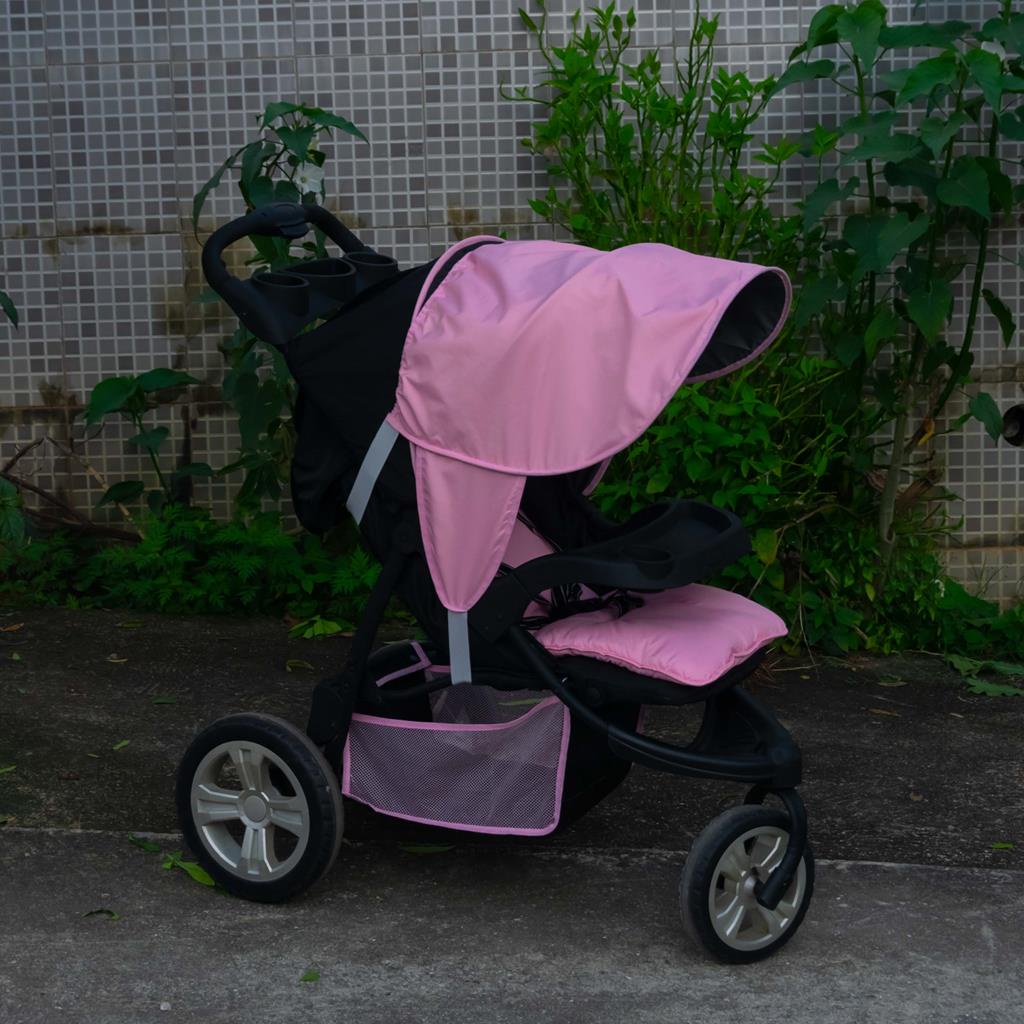 CAPA GUARDA SOL CAPOTA EXTENSORA PARA CARRINHO DE BEBÊ PROTETORA SOLAR - ROSA BEBE