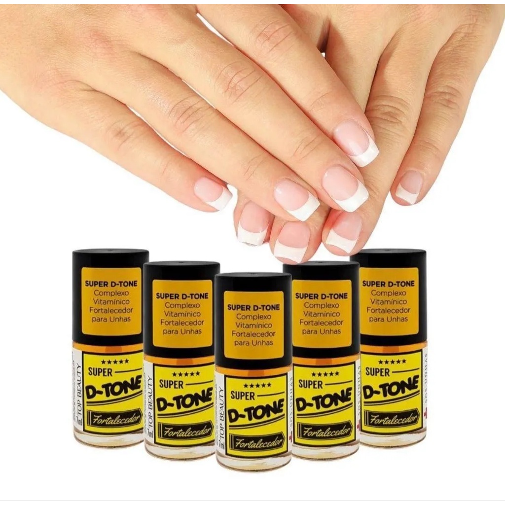 kit 5 Bases de Tratamento de Unha D-tone Linha Sos - Top Beauty