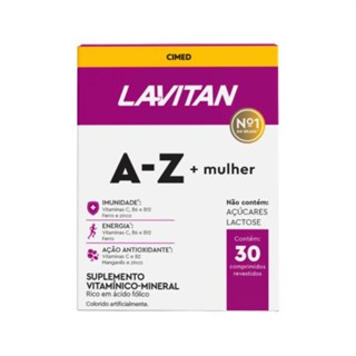Suplemento Alimentar Lavitan A-z Mulher 30 Comprimidos Cimed