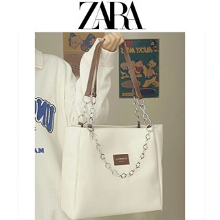 ZARA Bolsa De Couro De Grande Capacidade Mulheres 2022 Nova Popular De Corrente Alta Textura Moda Ombro Classe Portátil