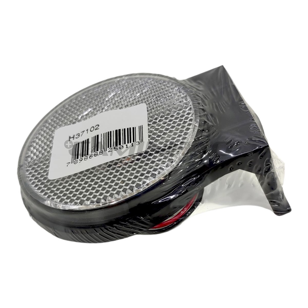Kit 4 Lanternas Lateral Carreta LED Cristal 65mm com Suporte com Fio 12V 24V - Spare Parts and Accessories for Vehicles