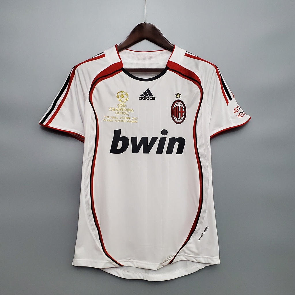 0607 Série Estação Do Jogo Uma Camisa De Futebol AC Milan Away Jersey Retrô KAKA