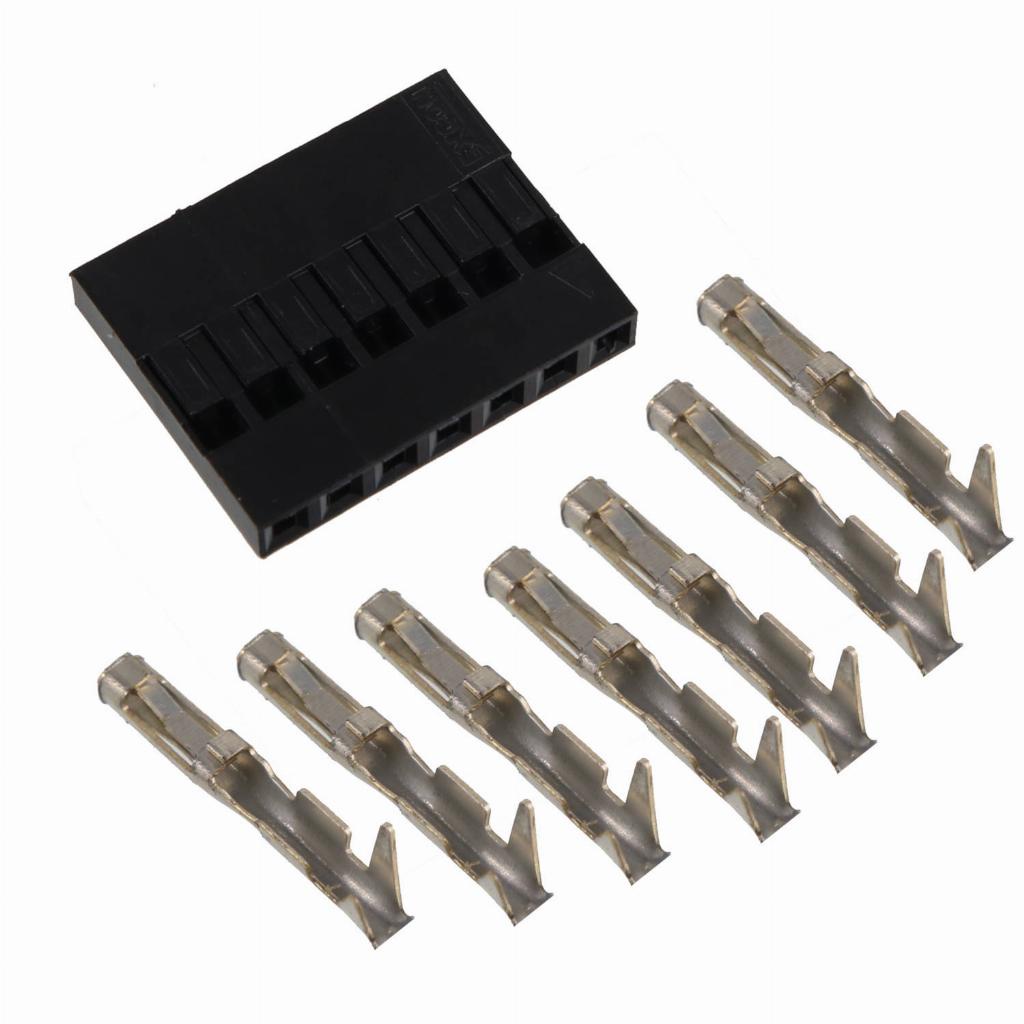 20 Kit Conector Alojamento Terminal Fêmea 7 Vias 2,54mm Modu