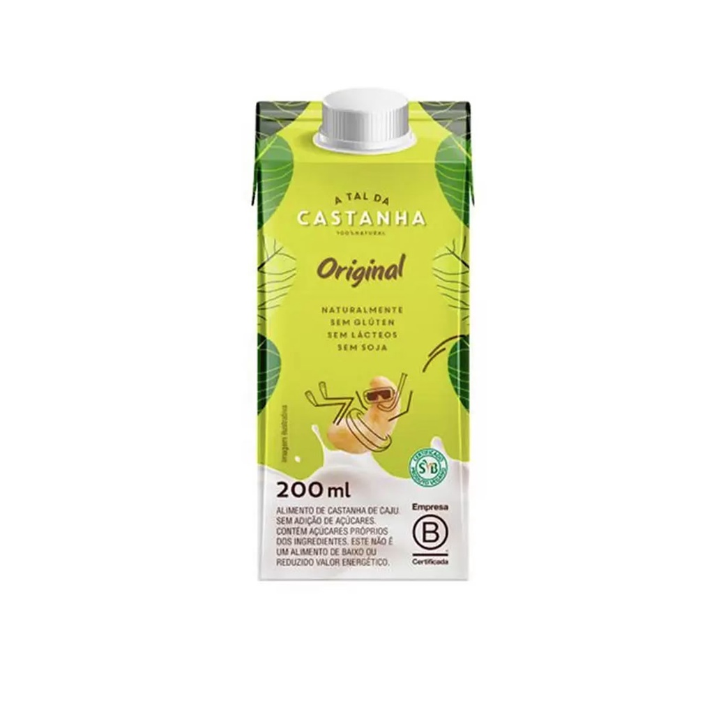 Castanha de Caju Orgânico 200ml  - A Tal da Castanha em Oferta na Shopee