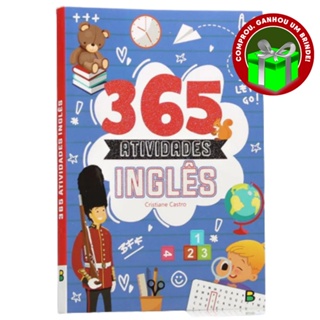 Livro 365 Atividades em Inglês | Cristiane Castro Crianças Filhos Infantil Desenho História em Oferta na Shopee