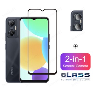 Infinix Hot 20 5G Película De Vidro Temperado Para Infinix Hot 20s 20 20i 12i 12 11 2022 10 Piay Zero 20 X Pro Neo 5G 2 Em 1 Protetor De Tela Da Lente Câmera De Cobertura Total