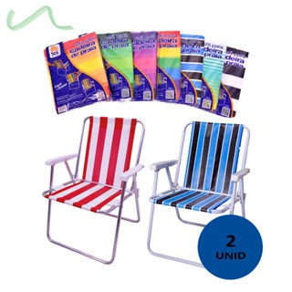 Refil Para Cadeira Praia Pano Kit Com 2 Unidades em Oferta na Shopee