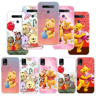 LG K71 K61 Q61 K52 K51S K50S K41S K40S K40 K22 K12 Plus Caixa De Telefone Transparente QWE94 Adorável Winnie The Pooh