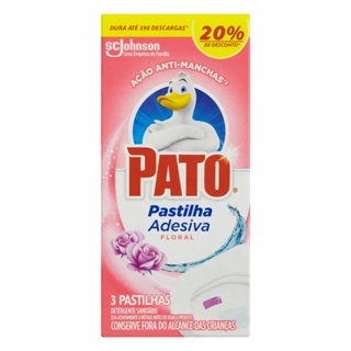 Pastilha Sanitária Adesiva Pato Floral 3 unidades em Oferta na Shopee