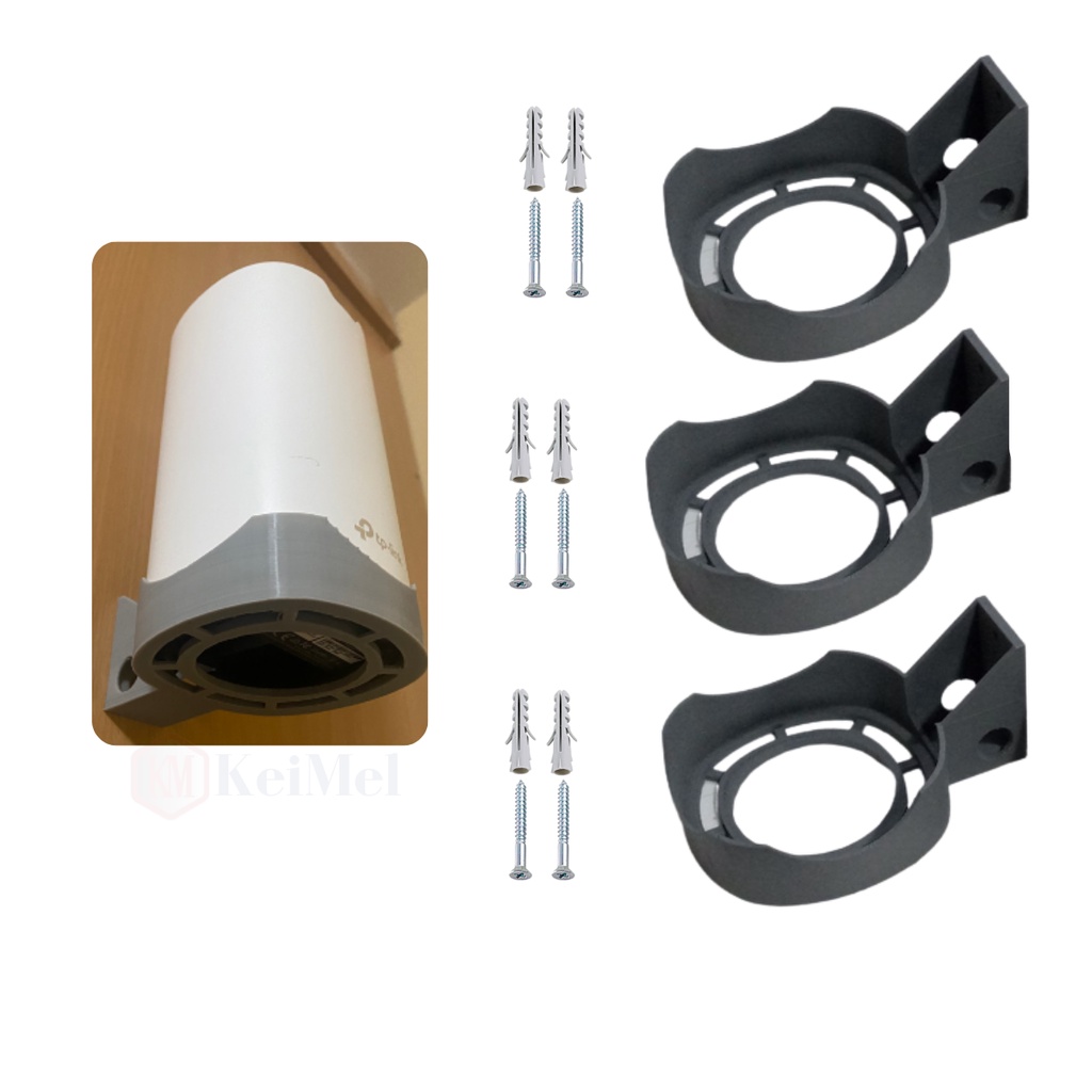 Kit 3 Suportes De Parede Roteador Mesh Tp Link Ac Deco M4 - Deco E4