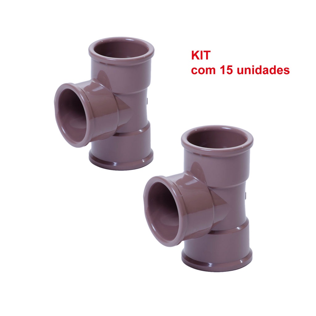 Tee Soldavel Cola 1?" Polegada (50mm) - 15 Unidades Pevesul