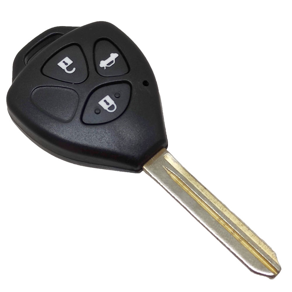 Chave Carcaça Oca Capa 3 Botões Toyota Hilux Sw4 Prado