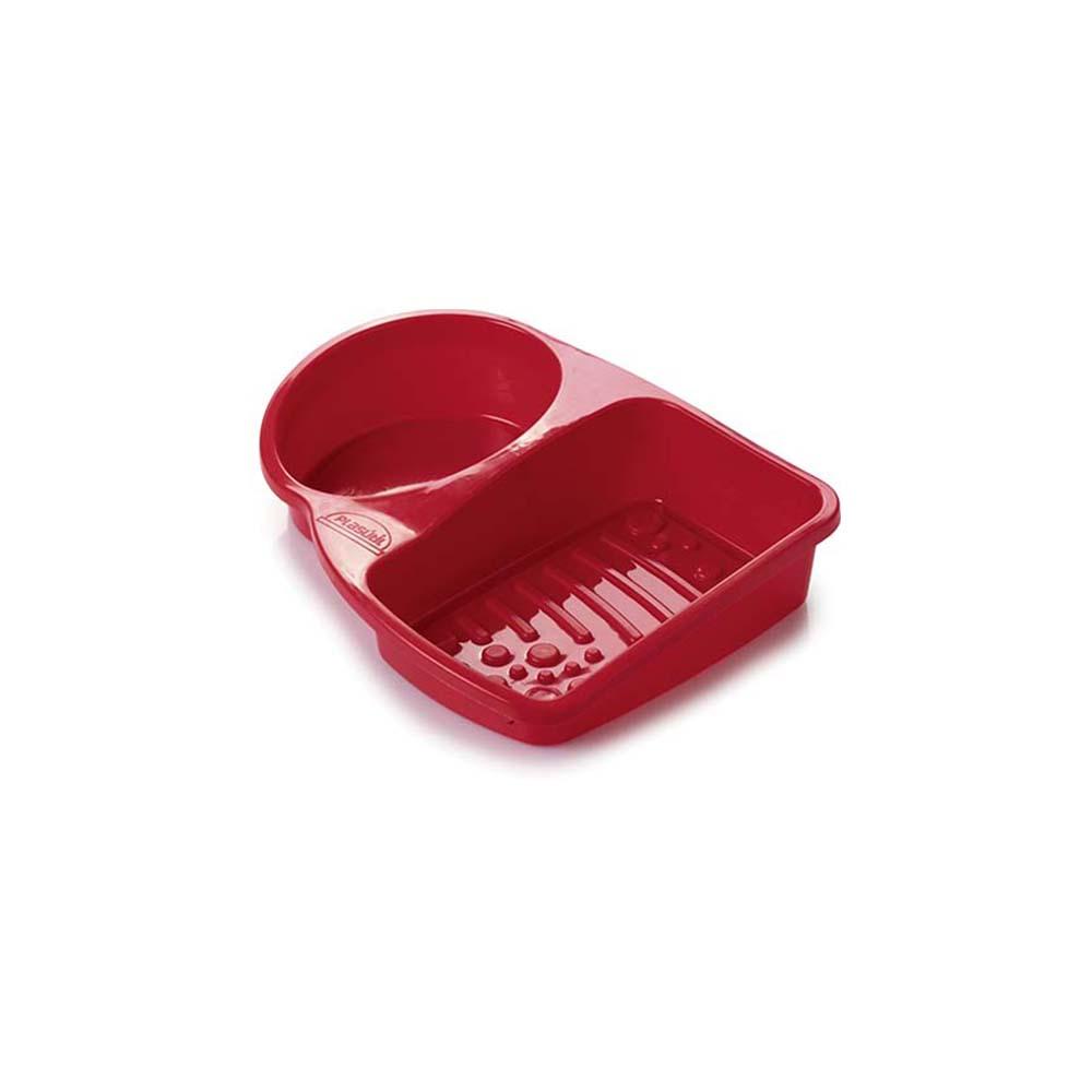 Porta Detergente de Plástico Compacto 2 Divisórias em Oferta na Shopee