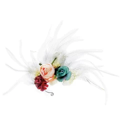 Ear Cuff Branca Festa Carnaval 01 Unidade Cromus Rizzo