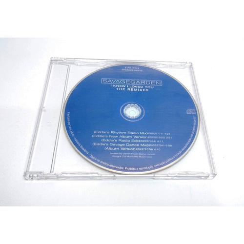 Cd Single Savage Garden - I Knew I Loved You - The Remixes