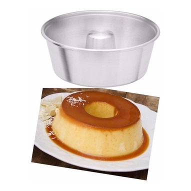 Forma De Buraco Pudim Em Alumínio N°22 Kit 05 Pçs