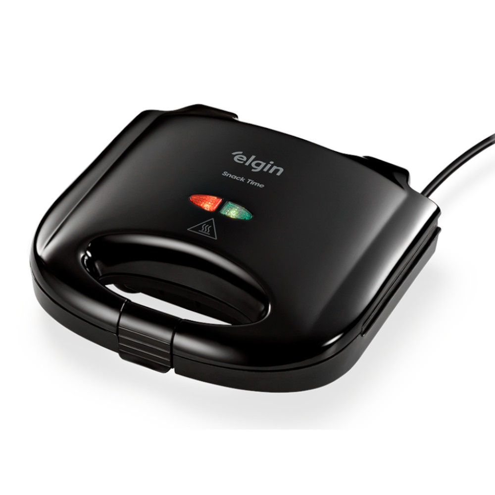 Sanduicheira Grill antiaderente 750 Watts - Snack Time - Elgin
