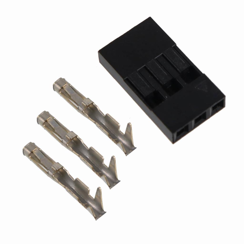20 Kit Conector Alojamento Terminal Fêmea 3 Vias 2,54mm Modu